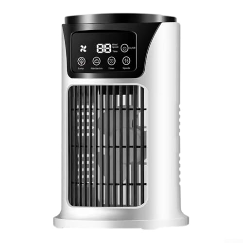 Klimaanlage Ventilator 300ml Wassertank 6 Geschwindigkeiten und 6 Stunden Timer Klimaanlage Mini Luftkühler Tragbare Klimaanlage Ventilator Timer Nachtlicht Luftbefeuchter Klimaanlage Ventilator 300ml Wassertank 6 Geschwindigkeiten und 6 Stunden Timer Klimaanlage Mini Luftkühler Tragbare Klimaanlage Ventilator Timer Nachtlicht Luftbefeuchter von EpheyFIF