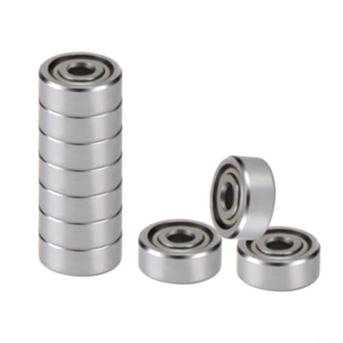 Kugellager mit hoher Drehzahl, 623zz, 624zz, 625zz aus Chromstahl und Metallabschirmung (625zz), 10 Stück von EpheyFIF