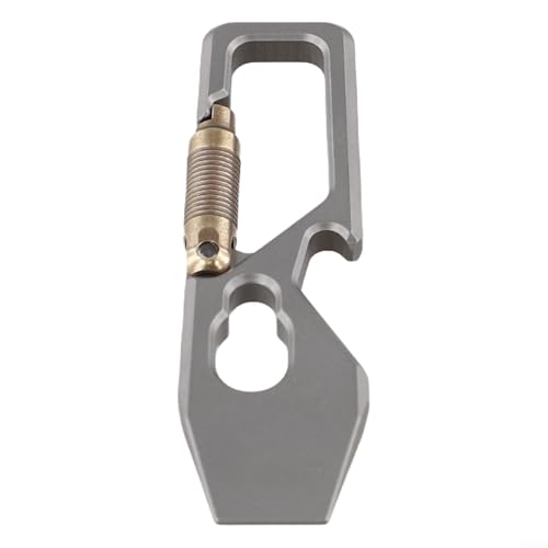 Leichter Titan-Karabiner, ideal für Schlüssel mit integriertem Flaschenöffner, perfekt für Wandern und Camping-Aktivitäten von EpheyFIF