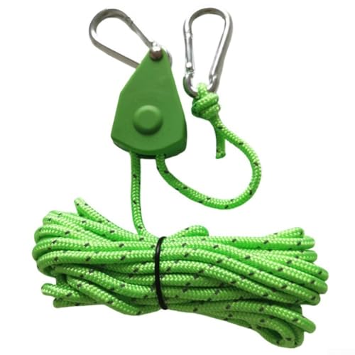 Leichtes, winddichtes 2 m langes Seil mit Umlenkrolle für einfache Anpassung, perfekt für Campingvordächer und den Außenbereich (G) von EpheyFIF