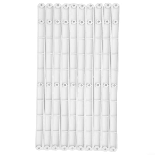 Leiser Betrieb mit 10 robusten Kunststoff-Schubladenschienen für Ihre Schränke (weiß, 298 mm) von EpheyFIF