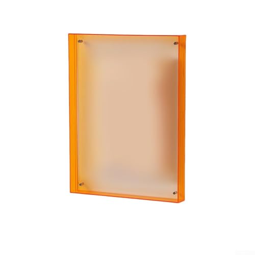 Moderner schwebender Acrylrahmen für vertikale und horizontale Ausrichtung, verschönern Sie Ihre Einrichtung (orange) von EpheyFIF