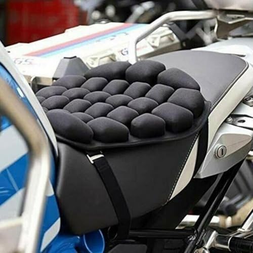 Motorrad-Sitzkissen aus Gel mit luftgefüllter Stoßdämpfung und rutschfesten Partikeln für sicheres Fahren Motorrad-Sitzkissen aus Gel mit luftgefüllter Stoßdämpfung und rutschfesten Partikeln für sicheres Fahren von EpheyFIF