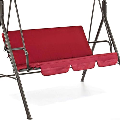 Outdoor Baldachin Abdeckung für Schwingstühle Wasserdichtes Zubehör Set (150x50x10cm Rot) von EpheyFIF