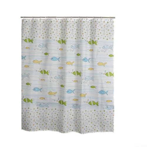 PEVA-Duschvorhang mit C-förmigen Haken, einfache Wartung und wasserdichtes Design für den täglichen Gebrauch, 200 cm x 200 cm für einen frischen Look von EpheyFIF