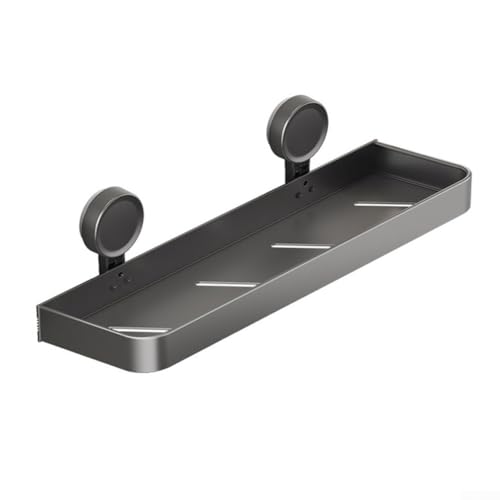 Punch Saugnapf-Regal für Badezimmer, starker Halt und einfach zu bedienen für effiziente Aufbewahrungslösungen (30 cm) von EpheyFIF