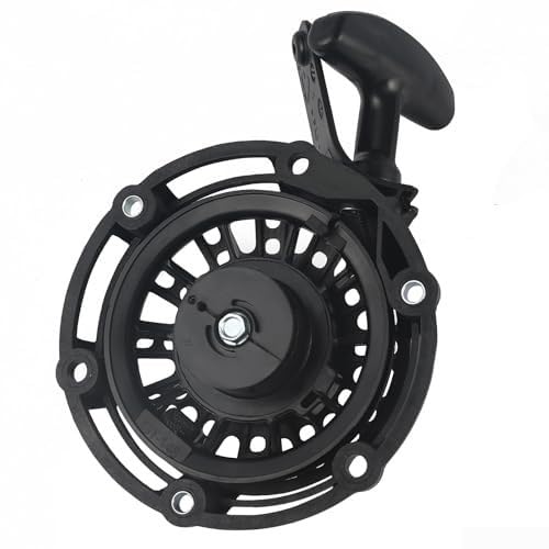 Rasenmäher Rückstoßstarter Montage Ersatz für 100075051-0001 Kompatibel mit GT-148 Seilzugstarter und 636996002 RYi2300 Serie Generatoren Kunststoff Schwarz von EpheyFIF