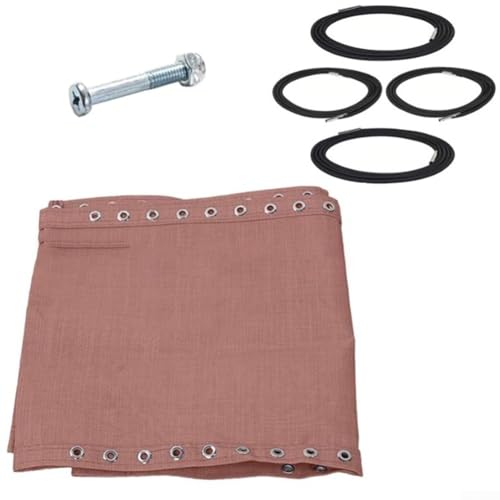 Recliner Replacement Kit With Fabric, Ropes, And Screws For Outdoor Furniture Repair, Outdoor Reclining Chair Fabric Replacement Set for Garden Lounge Seating(Brown) von EpheyFIF