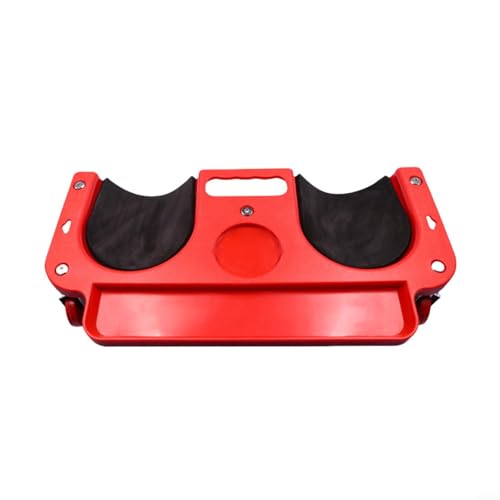 Reparatur-Kniepolster, schlagfest, mit Kissen und drehbaren Rädern, passend für Bodenarbeiten (rot/blau/schwarz, 1er-Pack) (rot) von EpheyFIF