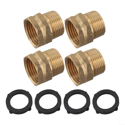 Schlauchadapter aus Messing, 3/4 GHT weiblich auf 3/4 NPT männlich, unverzichtbar für Ihre Gartenbedürfnisse, 4 Stück Schlauchadapter aus Messing, 3/4 GHT weiblich auf 3/4 NPT männlich, unverzichtbar für Ihre Gartenbedürfnisse, 4 Stück von EpheyFIF
