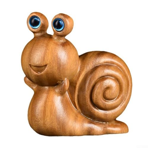 Schnecken-Skulptur aus natürlichem Holz, handgefertigt aus grünem Sandelholz, dekoratives Ornament für die Präsentation auf Schreibtisch oder Regal Schnecken-Skulptur aus natürlichem Holz, handgefertigt aus grünem Sandelholz, dekoratives Ornament für die Präsentation auf Schreibtisch oder Regal von EpheyFIF