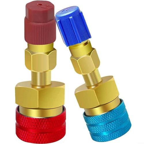 Schnellkupplung, R134A auf R1234YF Adapter, Adapter High Low Side Connector Conversion Kit für Klimaanlagen-Schlauchverschraubung von EpheyFIF