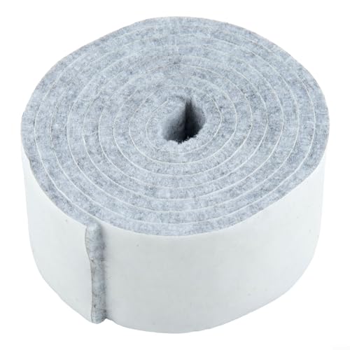 Schützen Sie Ihre Oberfläche mit einem 1 m langen strapazierfähigen Filz für Streifenrolle, effektiv zur Kratzschutz (grau, 3 mm x 30 mm x 100 cm) von EpheyFIF