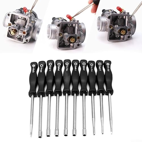 Set mit 10 Vergaserwerkzeugen für spezielle Schlüsseleinstellungen, entworfen für Langlebigkeit Set mit 10 Vergaserwerkzeugen für spezielle Schlüsseleinstellungen, entworfen für Langlebigkeit von EpheyFIF