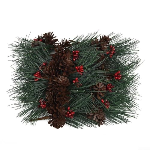 Set mit 12 künstlichen Tannenzapfen und Beeren für Weihnachtsbaum, Kranz Basteln und saisonale Tafelaufsätze (2#) von EpheyFIF