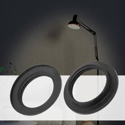Set mit 2 Halterungen für Ringe für Lampenschirme E14 und EFür 27 Lampenfassungen, geeignet für Ersatzteile an mehreren Lampen (E27 schwarz) von EpheyFIF