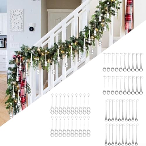 Set mit 20 transparenten Glas-Regentropfen-Ornamenten für Urlaubsdekoration mit Seil zum Aufhängen, geeignet für Weihnachtsbäume, Hochzeitsdekorationen und Winterpartys (20 x 160 mm) von EpheyFIF