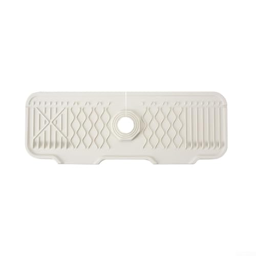 Silikon-Wasserhahn-Ablaufpolster hilft, Sauberkeit und Organisation rund um die Spüle zu erhalten (weiß) von EpheyFIF