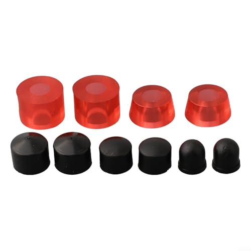 Skateboard-LKW-Umbau-Set mit PU-Buchsen, Unterlegscheiben, Drehschalen und Stoßdämpfern zur Unterstützung eines stabilen und komfortablen Skating-Erlebnisses (rot B) von EpheyFIF