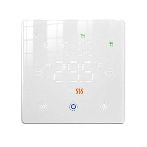 Smart WiFi Thermostat programmierbarer digitaler Temperaturregelungsschalter für Heim Heizung Kühlsystem kompatibel mit Tuya App für Alexa Sprachsteuerung (weiß) von EpheyFIF
