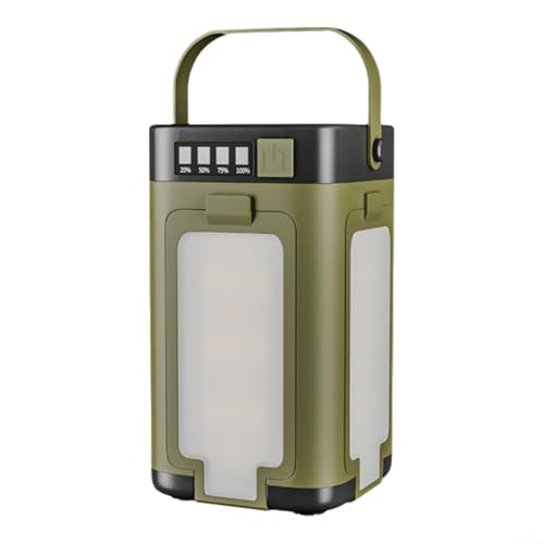 Solar Camping Laterne Faltbar 4 Blatt Design mit 6 Leuchtmodi IPX4 Wasserdicht Wiederaufladbare LED Lampe für Outdoor Abenteuer Zelt Licht USB-C Aufladen von EpheyFIF