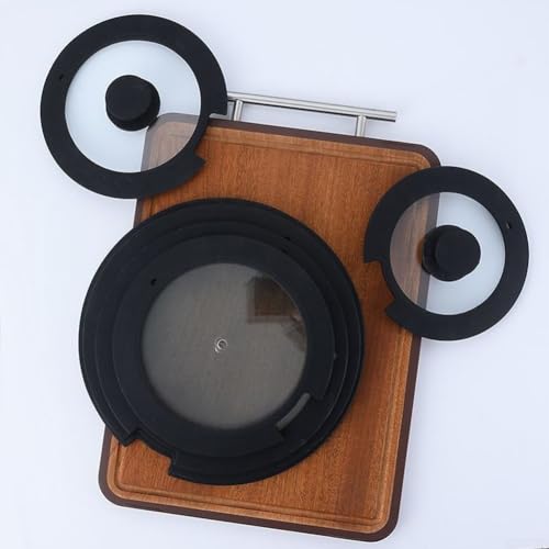 Stabiler Silikon-Topfdeckel mit Anti-Verbrühungs-Griff zum Kochen und einfache Wartung (B 20 cm) von EpheyFIF