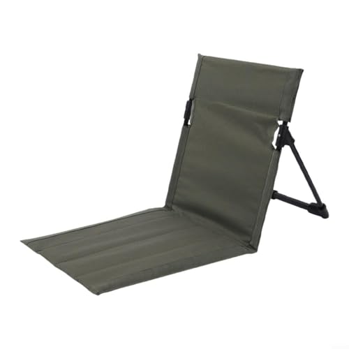 Tragbare Strandmatte, Lounge-Stuhl, Oxford-Stoff, faltbarer Stuhl mit übergroßer Reißverschlusstasche, leichter Aluminiumrahmen und verstellbarer Rückenlehne (37 x 39 x 42 cm, Braun/Schwarz/Armeegrün Tragbare Strandmatte, Lounge-Stuhl, Oxford-Stoff, faltbarer Stuhl mit übergroßer Reißverschlusstasche, leichter Aluminiumrahmen und verstellbarer Rückenlehne (37 x 39 x 42 cm, Braun/Schwarz/Armeegrün von EpheyFIF