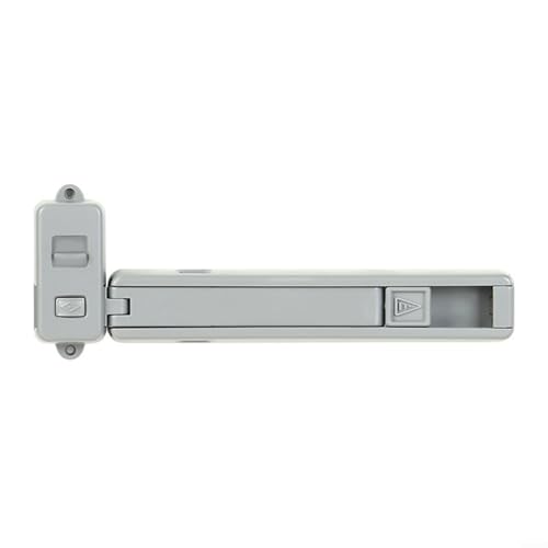 Verstellbare Fenstersicherung, Kinder- und Haustier-Sicherheitsvorrichtung mit schlüsselloser Entfernung, ABS-Konstruktion, passend für die meisten Fenster (grau, 1 Packung oder 2er-Pack) (1 Stück) von EpheyFIF