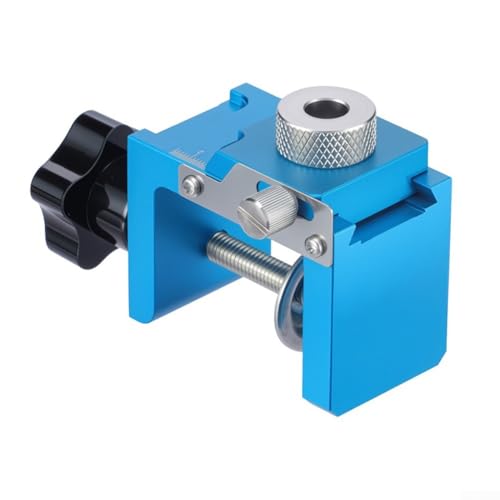 Verstellbare vertikale Stanzklemme für Schranktür-Rückprallvorrichtung, unterstützt Bretter von 10 bis 40 mm Dicke mit Bohrführungshülsen (B) von EpheyFIF