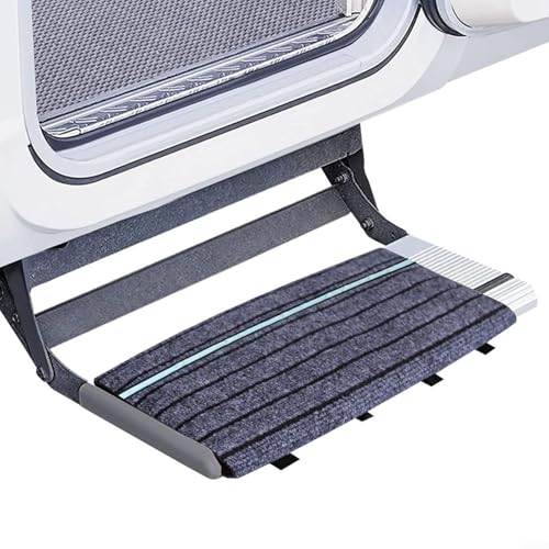 Verstellbares Wohnmobil-Pedalschutz-Pad (46 x 46 cm), rutschfeste Polyester-Stufenmatte für Camper/Wohnmobile, leicht zu reinigende Bodenabdeckung mit sicherem Griff, passend für verschiedene von EpheyFIF