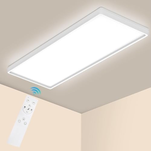 Epicflare LED Deckenleuchte 58x20x2.8 cm IP44 LED Panel mit Fernbedienung 2700K - 6500K Led Deckenleuchte Flach Warmweiß Kaltweiß für Wohnzimmer Schlafzimmer Küche Badezimmer Epicflare LED Deckenleuchte 58x20x2.8 cm IP44 LED Panel mit Fernbedienung 2700K - 6500K Led Deckenleuchte Flach Warmweiß Kaltweiß für Wohnzimmer Schlafzimmer Küche Badezimmer von Epicflare