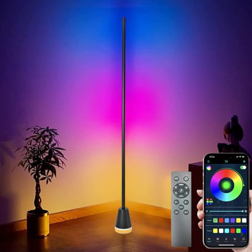 Epicflare LED Stehlampe LED Stehlampe Wohnzimmer 150cm mit Fernbedienung und APP DIY-Modus 16 Millionen Farben 200+ Szenenmodi Musikmodi & Timing-Funktion für Wohnzimmer Schlafzimmer Spielzimme Epicflare LED Stehlampe LED Stehlampe Wohnzimmer 150cm mit Fernbedienung und APP DIY-Modus 16 Millionen Farben 200+ Szenenmodi Musikmodi & Timing-Funktion für Wohnzimmer Schlafzimmer Spielzimme von Epicflare