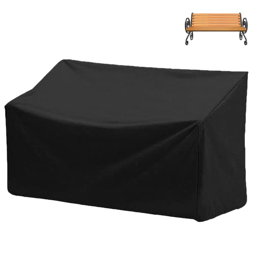 Epicover Abdeckung für Outdoor-Bank, 210D, strapazierfähig, 2-Sitzer, Terrassenbank-Möbelabdeckungen mit Lüftungsschlitzen, wetterfest, Bankabdeckung für Terrassenmöbel, 134 x 66 x 89 cm (L x B x H) Epicover Abdeckung für Outdoor-Bank, 210D, strapazierfähig, 2-Sitzer, Terrassenbank-Möbelabdeckungen mit Lüftungsschlitzen, wetterfest, Bankabdeckung für Terrassenmöbel, 134 x 66 x 89 cm (L x B x H) von Epicover