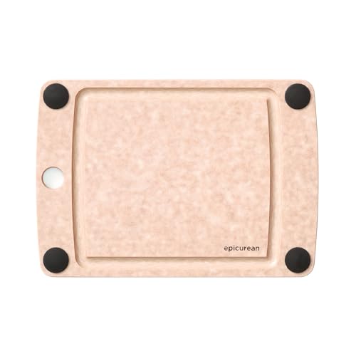 Epicurean All-in-One-Schneidebrett mit rutschfesten Füßen und Saftrille, 25,4 x 17,8 cm, Natur/Schwarz Epicurean All-in-One-Schneidebrett mit rutschfesten Füßen und Saftrille, 25,4 x 17,8 cm, Natur/Schwarz von Epicurean