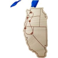 Benutzerdefinierte Städte Westküste Us Karte Ornament, Reise Usa, Fernbeziehung, Road Trip, Pazifik, Washington Benutzerdefinierte Städte Westküste Us Karte Ornament, Reise Usa, Fernbeziehung, Road Trip, Pazifik, Washington von EpicycleCraft