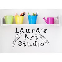 Art Studio Schild - Decor - Individuelles Türschild - Zimmerschild - Studio - Craft Raum Aufkleber - Türaufkleber - Custom von EpiphanyDecals
