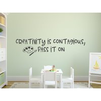 Aufkleber Wand - Aufkleber - Kinderzimmer Dekor - Kreativität Ist Ansteckend von EpiphanyDecals