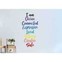 Chakra Wand Aufkleber- Spirituelle Regenbogen Chakren - Spiritueller Mantra Vinyl Aufkleber von EpiphanyDecals