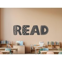 Einfarbiger Leseaufkleber - Lese Wand Aufkleber Leseecke Wandaufkleber Klassenzimmer Dekor von EpiphanyDecals