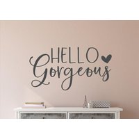 Hallo Wunderschöne Wand Aufkleber - Spiegel Dekoration von EpiphanyDecals