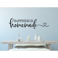 Happiness Is Homemade Vinyl Wandaufkleber - Küche Zitat Dekor von EpiphanyDecals
