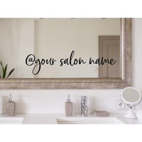 Instagram Spiegel Aufkleber - Griff Salon Vinyl Benutzerdefinierter Nagelstudio von EpiphanyDecals