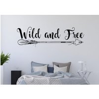 Wild & Free Wandtattoo - Boho Abziehbild Kinderzimmer - Pfeil Wild & Free Wandtattoo - Boho Abziehbild Kinderzimmer - Pfeil von EpiphanyDecals