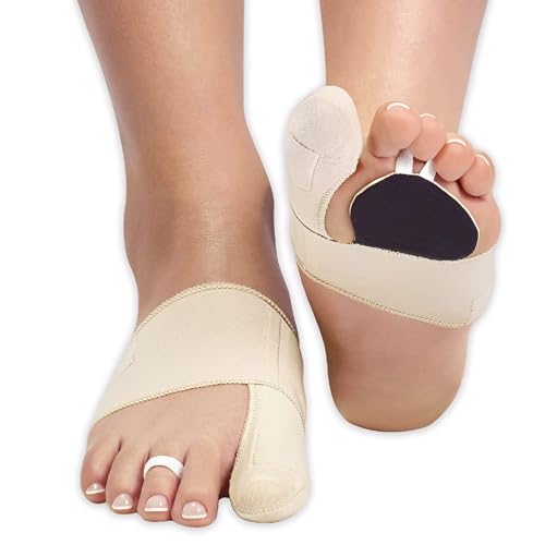 Epitact | Doppelte Korrektur-Orthese bei Hallux Valgus & Schmerzen im Vorfuß | Korrigiert den Hallux Valgus und Lindert Vorfußschmerzen beim Gehen | Ultradünn, Komfortabel | Französische Innovation von Epitact