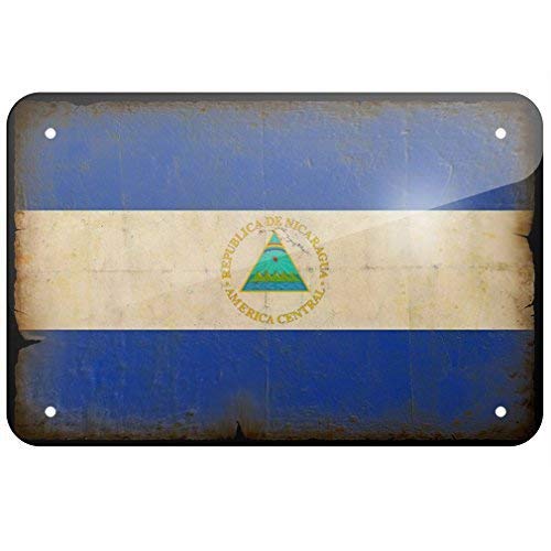 EpochSign Blechschild Nicaragua Flagge im Vintage-Look Blechschild 20,3 x 30,5 cm EpochSign Blechschild Nicaragua Flagge im Vintage-Look Blechschild 20,3 x 30,5 cm von EpochSign