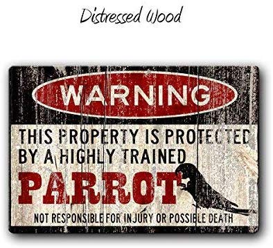 EpochSign Papageien-Schild, lustiges Papageien-Zubehör, Vogelschild, Papageien-Warnschild, Haustiergeschenk, kleines Haustier-Haustier, Vogel-Metall-Blechschild, 20,3 x 30,5 cm EpochSign Papageien-Schild, lustiges Papageien-Zubehör, Vogelschild, Papageien-Warnschild, Haustiergeschenk, kleines Haustier-Haustier, Vogel-Metall-Blechschild, 20,3 x 30,5 cm von EpochSign