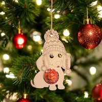 Dackel Weihnachtsanhänger - Personalisierter Schokoladenhalter Für Lindor & Raffaello Kugeln Dackel Weihnachtsanhänger - Personalisierter Schokoladenhalter Für Lindor & Raffaello Kugeln von Epodreams