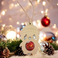 Pinguin Weihnachtsanhänger - Personalisierter Schokoladenhalter Für Lindor, Rocher & Raffaello Kugeln Pinguin Weihnachtsanhänger - Personalisierter Schokoladenhalter Für Lindor, Rocher & Raffaello Kugeln von Epodreams
