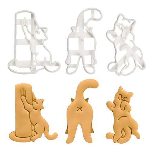 Ausstechformen Katze,Plätzchen Ausstecher,Katze Keksausstecher Kunststoff,3D DIY Fondant Plätzchenausstecher Keksschneider für Kinder Geburtstag Katze Party Dekoration Ausstechformen Katze,Plätzchen Ausstecher,Katze Keksausstecher Kunststoff,3D DIY Fondant Plätzchenausstecher Keksschneider für Kinder Geburtstag Katze Party Dekoration von Epokus