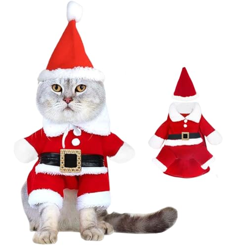 Weihnachten Haustier Kleidung, Weihnachtsmann Kostüm Für Hunde Katzen, katzenkostüm Weihnachten, Outfit Weihnachten für Kätzchen und kleine Hunde, hundekostüm Weihnachten für Party (Größe S) Weihnachten Haustier Kleidung, Weihnachtsmann Kostüm Für Hunde Katzen, katzenkostüm Weihnachten, Outfit Weihnachten für Kätzchen und kleine Hunde, hundekostüm Weihnachten für Party (Größe S) von Epokus